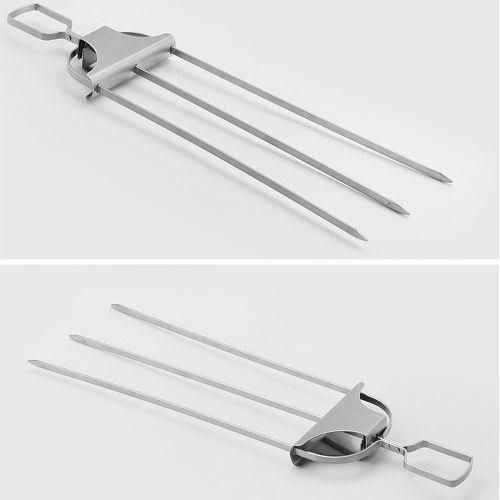 Stainless Steel Skewers SemiAutomatic BBQ Outdoor