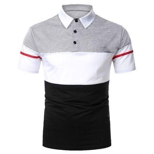 Berrykey Mens Office Polos Shirts Casual Joggers Short Sleeve Tshirt Top Multicolour