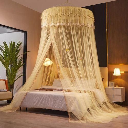 Other Round Hanging Mosquito Net Fits 4&rdquo;x 6&rdquo;/ 5&rdquo;x 6 Bed R1 Cream/Pink