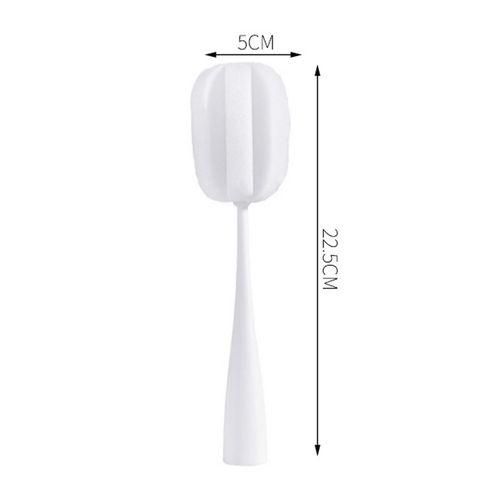 Long Handle Sponge Cup Brush Mug Cleaning Brush Bottle Brush Glass Cup BrushWhite