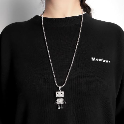 Popular Personality New Simple Multi Layered Lotus Pendant Necklace Neckchain