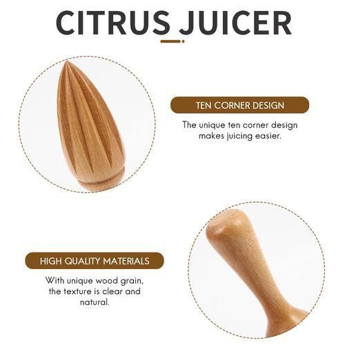 1Pcs Wooden Lemon Squeezer Mini Juicer Fruit Orange Citrus Juice Extractor Reamer New Multifunctional Kitchen Tool