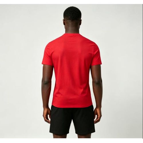 Berrykey Mens 2 In 1 Short Sleeve Round Neck T-Shirt & Shorts Set Red