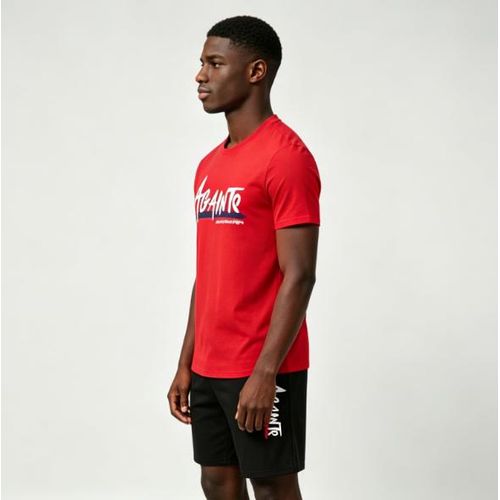 Berrykey Mens 2 In 1 Short Sleeve Round Neck T-Shirt & Shorts Set Red