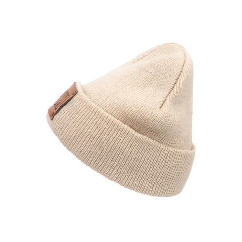 Kids Knit Cuffed Beanie Winter Hats with Soft Woolen Thread Hip-Hop Lightweight MINI Pattern Headcovers for Girls Boys Infants Toddlers Student,Beige NO5111