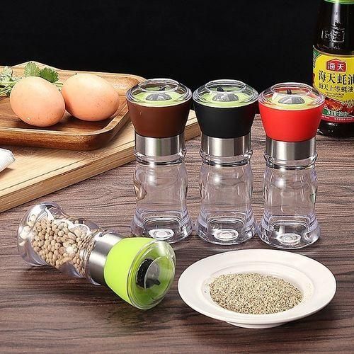MultiFunction Seasoning Tank Kitchen Gadget Manual Creative Pepper GrinderBlack