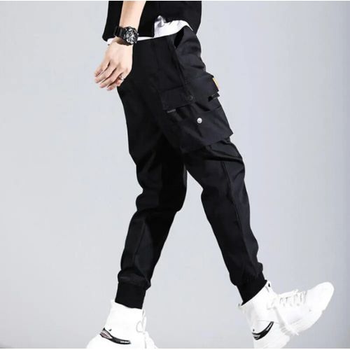 Men Cargo Pants Multi-pockets Casual Training Trousers Overalls Clothing Joggers