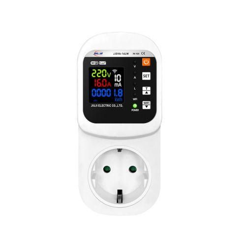 WIFI TY APP Smart Socket 16A LCD Display Socket With