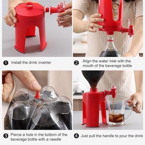 Coke  Soda Dispenser  Refrigerator Fizz Saver DispenserRed