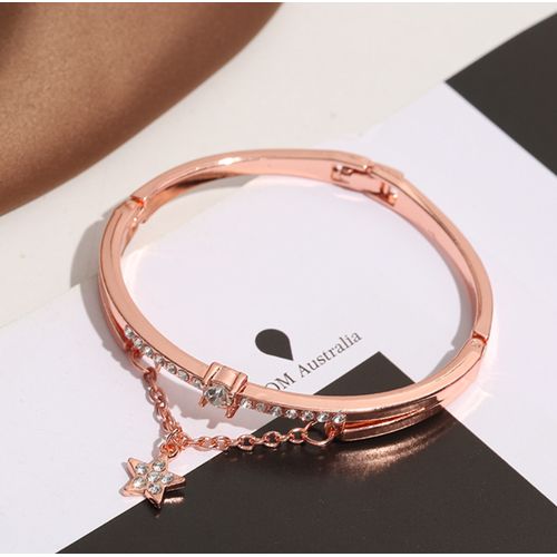 Fashion Rose Gold Alloy Bracelets Bangles