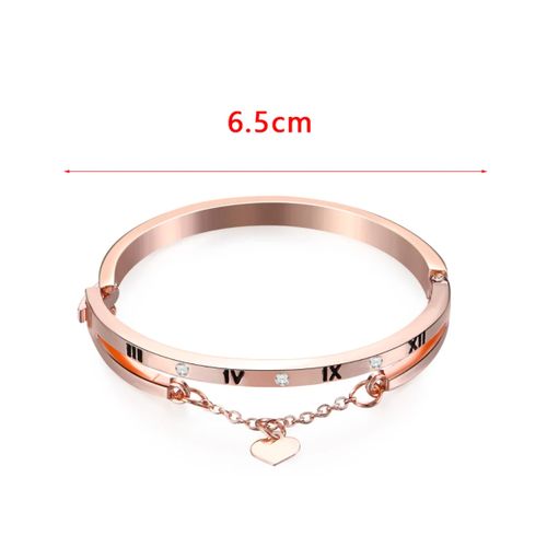 Fashion Rose Gold Alloy Bracelets Bangles