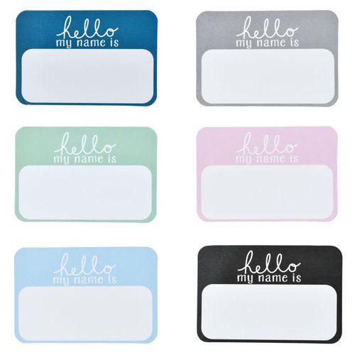 6 Pcsset Name Tag Labels Hello My Name Is Sticker Baby