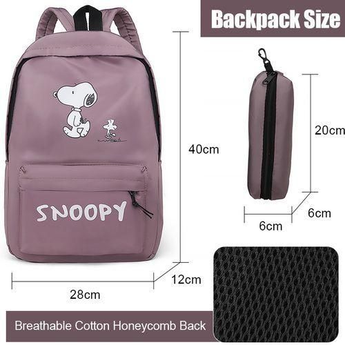 STY Ladies Backpack Women Lightweight Laptop Bag Nylon School Bags - Pale Purple
