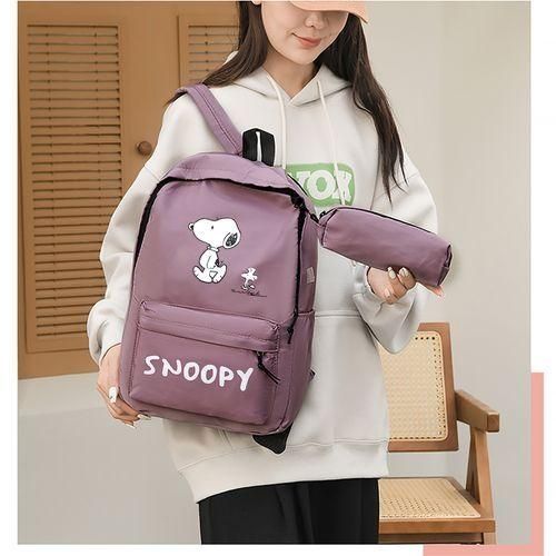 STY Ladies Backpack Women Lightweight Laptop Bag Nylon School Bags - Pale Purple