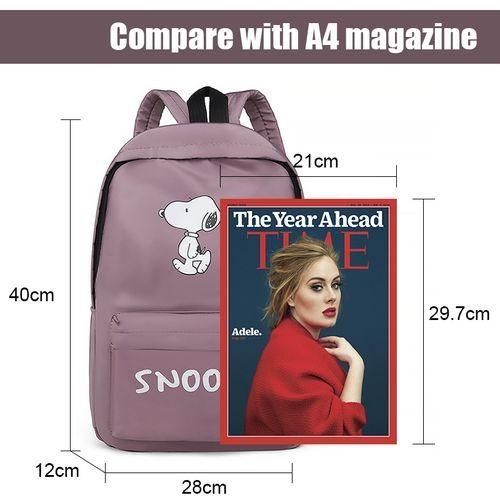 STY Ladies Backpack Women Lightweight Laptop Bag Nylon School Bags - Pale Purple