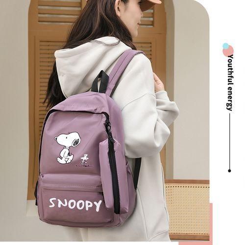 STY Ladies Backpack Women Lightweight Laptop Bag Nylon School Bags - Pale Purple