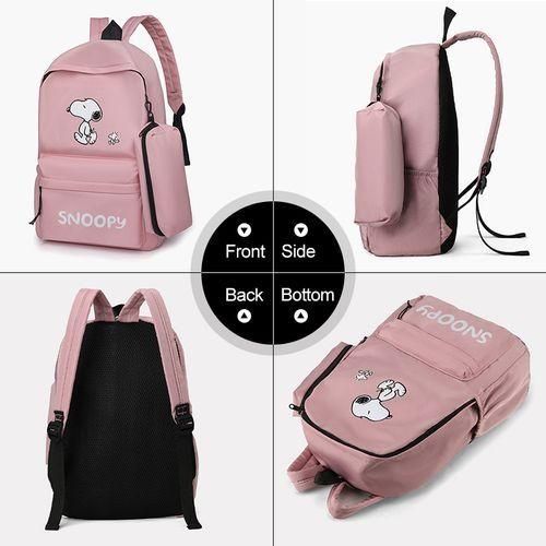 STY Ladies Backpack Women Lightweight Laptop Bag Nylon School Bags - Pale Purple