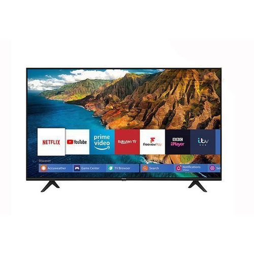 Hisense 50"Smart Free To Air, 4K Flameless WIFI & Bluetooth-Black