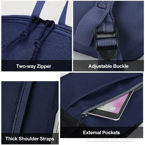 ARHANORY Teenager Small Backpack Unisex Mini Sport Bag Simple School Bag - Navy Blue