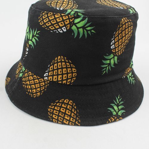 Bucket Hat Pineapple Double Side Packable Wide Brim Fisherman Caps For Traveling Beach Vacation NO5116