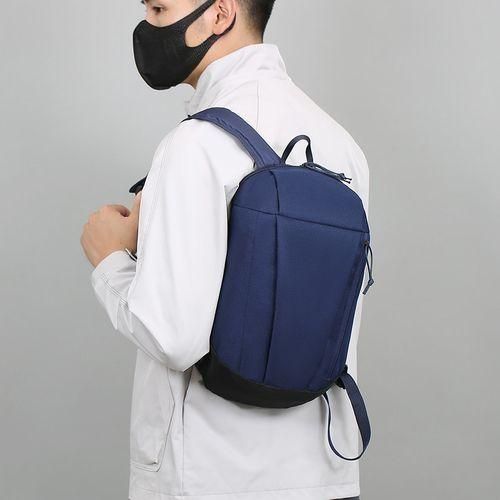 ARHANORY Teenager Small Backpack Unisex Mini Sport Bag Simple School Bag - Navy Blue
