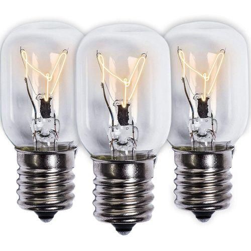 Microwave Light Bulb 40W E17 125V Replacement Part  Exact Fit for Whirlpool Microwaves and the Lava Lamps  Pack of 3