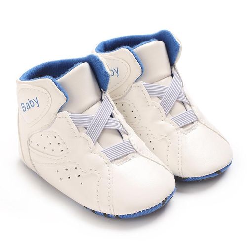 Spring And Autumn 0-1 Year Old Baby Shoes With Soft Soles Anti Slip And Wear-resistant Sports Shoes Comfortable High Top Walking Shoes