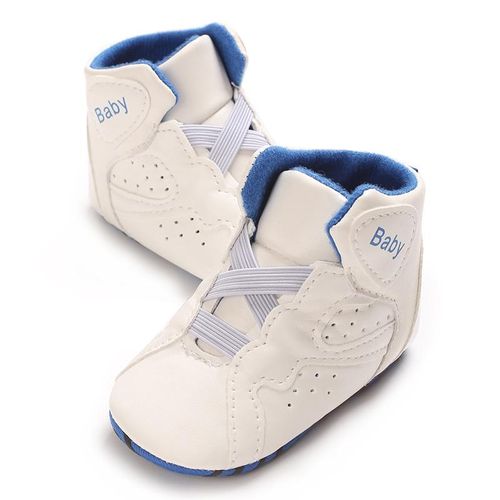 Spring And Autumn 0-1 Year Old Baby Shoes With Soft Soles Anti Slip And Wear-resistant Sports Shoes Comfortable High Top Walking Shoes