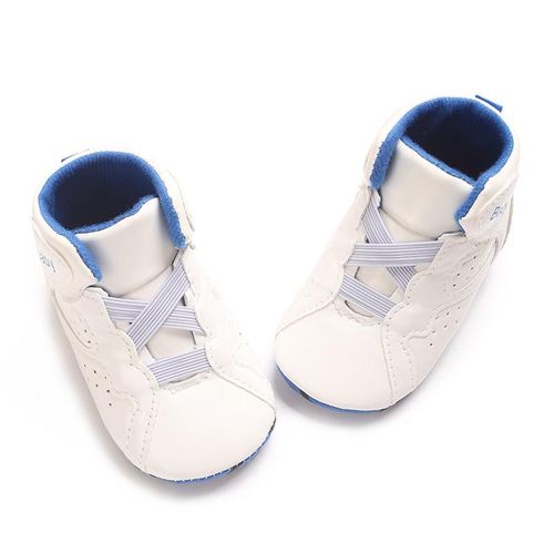 Spring And Autumn 0-1 Year Old Baby Shoes With Soft Soles Anti Slip And Wear-resistant Sports Shoes Comfortable High Top Walking Shoes