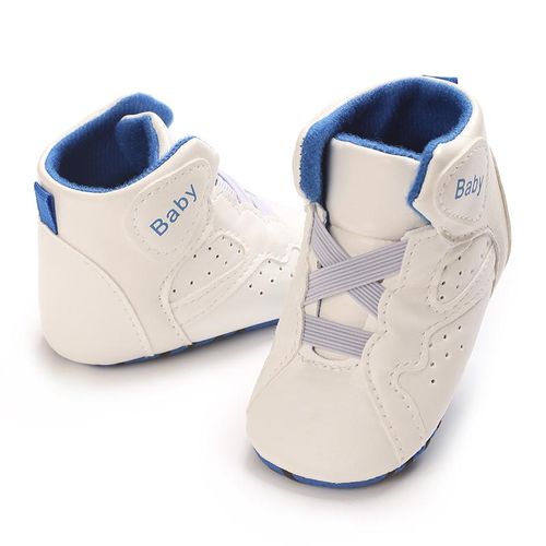 Spring And Autumn 0-1 Year Old Baby Shoes With Soft Soles Anti Slip And Wear-resistant Sports Shoes Comfortable High Top Walking Shoes