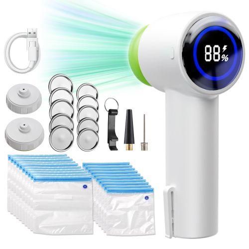 Electric Mason Jar Vacuum Sealer Kit With Sealing Bags