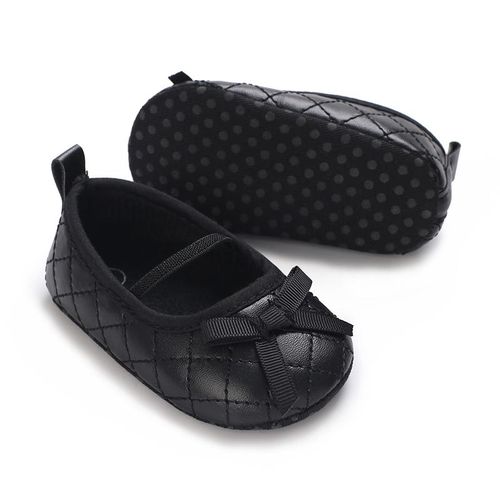 Spring And Summer Baby Girl PU Flat Shoes Newborn Soft Soled Comfortable Walking Shoes