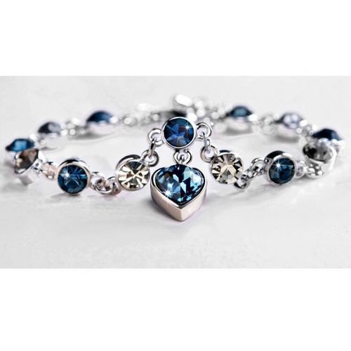 Women Bracelets Fashion Ladies Classic Jewelry - Blue&Silver