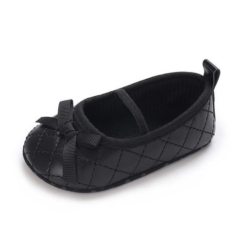 Spring And Summer Baby Girl PU Flat Shoes Newborn Soft Soled Comfortable Walking Shoes