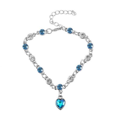 Women Bracelets Fashion Ladies Classic Jewelry - Blue&Silver