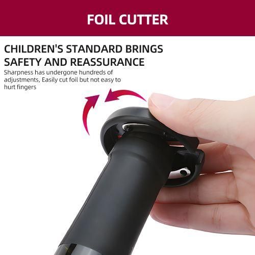 Electric Wine Opener 4in1 Set With Bottle Opener, Wine