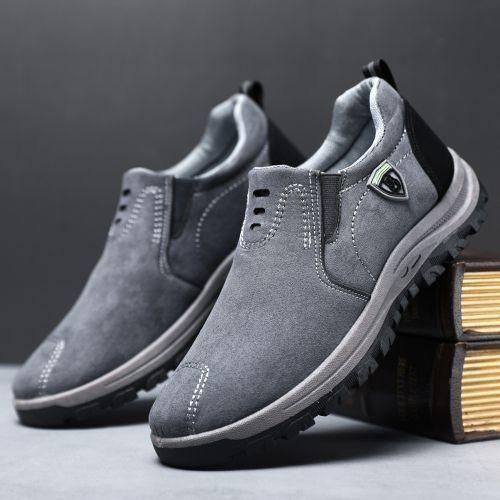 Mens Loafers Slip-on Office Casual Comfortable Shoes Grey