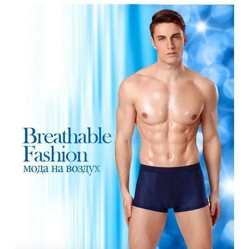 4pcs/lot Men's Boxer Panties Breathable Underwear