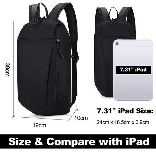 STY Teenager Small Backpack Unisex Mini Sport Bag Simple School Bag - Black