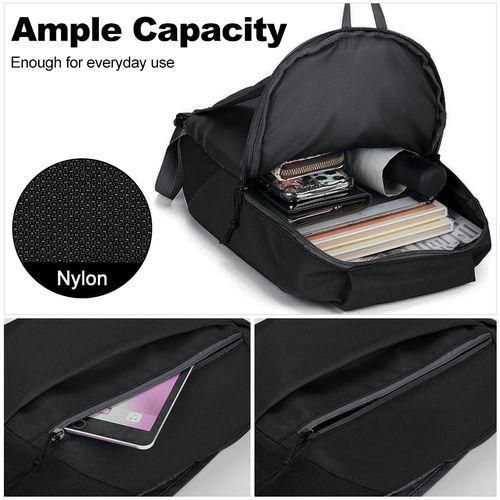 STY Teenager Small Backpack Unisex Mini Sport Bag Simple School Bag - Black