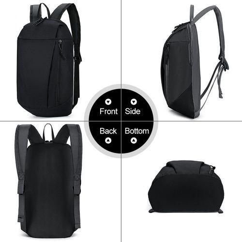 STY Teenager Small Backpack Unisex Mini Sport Bag Simple School Bag - Black