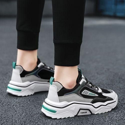 ALagzi 2024 Mens Casual Sci-Fi Warrior Shoes Running Sneakers - Black/Green