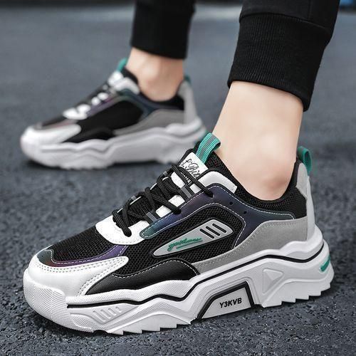 ALagzi 2024 Mens Casual Sci-Fi Warrior Shoes Running Sneakers - Black/Green