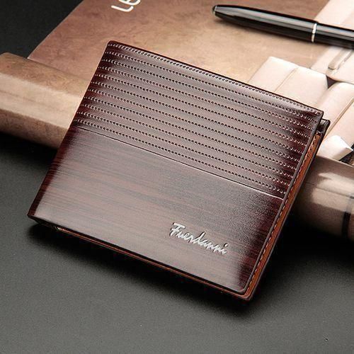 Men's Fine Vintage PU Leather Wallets - Brown