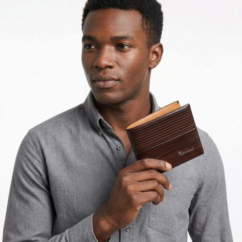 Men's Fine Vintage PU Leather Wallets - Brown