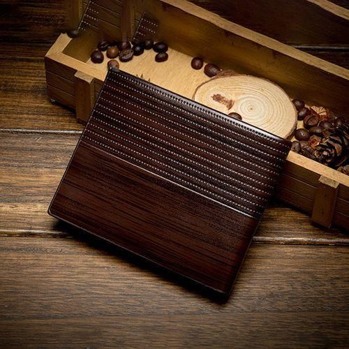 Men's Fine Vintage PU Leather Wallets - Brown