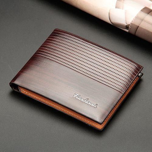 Men's Fine Vintage PU Leather Wallets - Brown