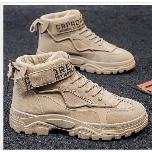 Men Casual High-Top Walking Sneakers Work Shoes