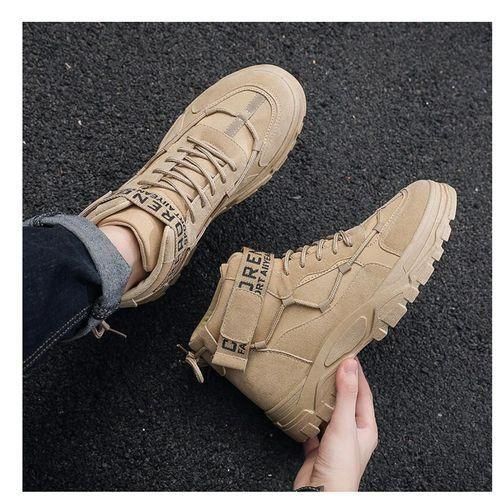 Men Casual High-Top Walking Sneakers Work Shoes