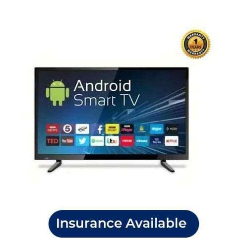 Saachi 40 Inch Smart LED TV(Views YouTube, Netflix) + Free WallMount + FreeTV Guard - Black